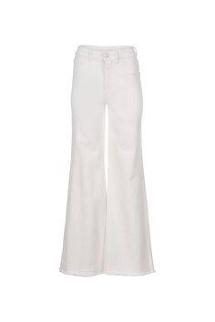 Hepburn Wide Leg Jean - White Leg Jeans, White Jeans, Wide Leg, Pants, White, Trousers