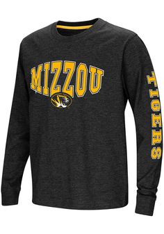 a long sleeved shirt with the word mizzou on it