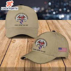 US Army 508th Parachute Infantry Regiment Baseball Cap A cap hat is a stylish and functional accessory characterized by its soft crown and stiff brim, often worn to shield the eyes from the sun or to complete an outfit. Typically made from materials like cotton, wool, or polyester, cap hats come in various styles, including [...] Adjustable Military Style Baseball Cap, Military Style Adjustable Baseball Cap, Veteran Day, Breathable Military Baseball Cap, Military Camouflage Baseball Cap, Military Camouflage Snapback Baseball Cap, Cap Hats, Gifts For Veterans, Functional Accessories