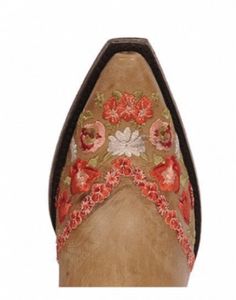 Macie Boot by Yippee Ki Yay Old Gringo-Boots-Branded Envy Embroidered Snip Toe Boots For Rodeo, Western Embroidered Boots For Rodeo, Embrodered Cowboy Boots, Brown Embroidered Western Boots, Embroidered Leather Knee-high Boots, Embroidery Boots, Short Heels, Cowgirl Boots, Embroidered Flowers