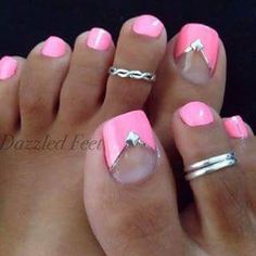 Wedding Toe Nails, Gel Pedicure, Pedicure Colors, Gel Toe Nails, Summer Toe Nails