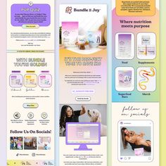 the website is designed to look like it could be used as a marketing tool for women's health products