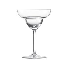 an empty wine glass on a white background