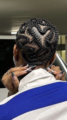 Hairstyle Bald Braided Hairstyle, Bald Braids, Head Hairstyles, Cornrows Natural Hair, Nice Hairstyles, Classy Acrylic