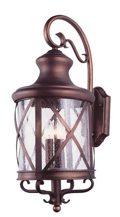 Trans Globe Imports - 5121 ROB - Three Light Wall Lantern - Chandler - Rubbed Oil Bronze Globe Lighting, House Lighting Fixtures, Outdoor Wall Lantern, Outdoor Light, Outdoor Post Lights, Wall Lantern, Porch Lighting, Outdoor Lanterns, Outdoor Wall Lamps