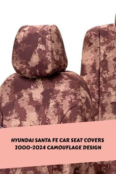 Hyundai Santa Fe Car Seat Covers 2000-2024 Camouflage Design Daihatsu Terios, Mercedes Clk, Fiat Bravo, Peugeot Partner, Mini Coopers, Camouflage Design, Citroen C5