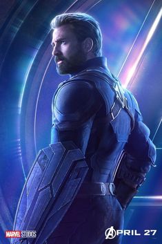 captain america the winter soldier character poster from disney's upcoming movie, avengers endgame