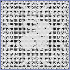 a cross stitch pattern with an image of a cat