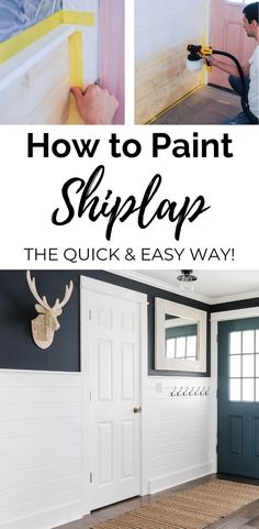 how to paint shiplap the quick and easy way