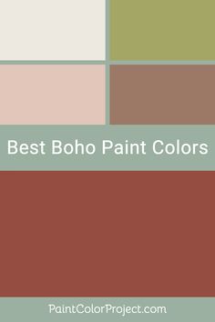 the best boho paint colors