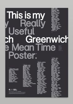 this is my really useful poster which mean time poster