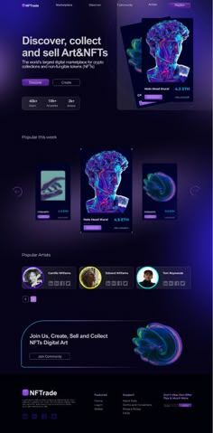 Кри # Skills Section Web Design, Futuristic Website Design Inspiration, Nft Website Ui Design, Futuristic Website Design, Crypto Website Design, Futuristic Web Design, Futuristic Website, Nft Website Design, Finance Landing Page