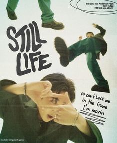 a movie poster for still life with two people in the air and one person standing up