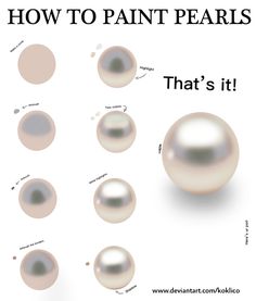 pearls are arranged in different sizes and colors, with the words pearl tutor written below them