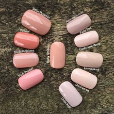 Nail Shellac Colors, Best Shellac Nail Colors, Blush Nail Color, Pink Nails Shellac, Nail Colors Pink, Shellac Toes, Pink Shellac, Blush Nail