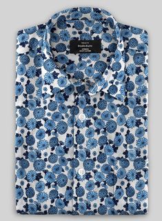 Look voguish and vibrant when you step out in our Italian Linen Ulisa Shirt, designed to make you look uber-cool. Our shirt boasts an eye-catching wistful blue flower print and is tailored from a refined pure linen fabric that easily transitions a stylish look to your on-the-go-ready wardrobe.    The shirt's sleek feel makes it an excellent option for typical night-outs and holidays, attracting attention all day.    Made according to your measurements for the special you.   Pamper yourself, get Tweed Shirt, T-shirt Photography, Custom Tuxedo, Mens Polo T Shirts, Linen Shirt Men, Polo T Shirts, Dress Shirt Sleeves, Business Shirts, Poplin Dress