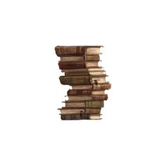 a stack of books sitting next to each other on top of a white background with the letter e