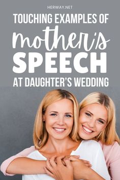 Your daughter’s big day is coming and you still didn’t write your wedding toast? Check out these examples of a mother’s speech at daughter’s wedding. Wedding Toast Speech, Bride Wedding Speech, Wedding Speech Examples, Toast Speech, Mother Daughter Wedding, Groom's Speech, Wedding Toast