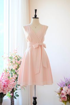 Caroline Outfits, Dressup Ideas, Pink Blush Dress, Vintage Prom Dress, Flared Skirt Dress, Pink Party Dress, Spring Wedding Guest Dress, Pink Bridesmaid Dress, Vintage Formal Dresses