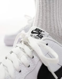 Nike Air Force 1 '07 sneakers in white and black | ASOS Nike Air Force 1 07, Nike Air Force 1, Air Force 1, Nike Air Force, Air Force, Nike Air, White And Black, Force, Asos