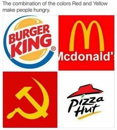 some logos that are on the side of a facebook page, and one is for mcdonald's