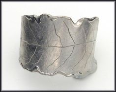 LEAF CUFF Handforged Pewter Leaf Cuff Bracelet | Etsy Silver Metal Cuff Bracelet Hand Cast, Silver Hand Cast Metal Cuff Bracelet, Artisan Hand Forged Silver Cuff Bracelet, Artisan Silver Hand Forged Cuff Bracelet, Hand Engraving, Cuff Bracelet, Cuff Bracelets, Cuff, Texture