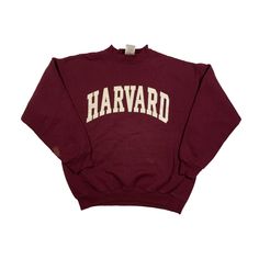 "Vintage Harvard University Sweatshirt Used condition. Has stains. See pics! 50% polyester 50% cotton THIS IS USED ITEM ! PLEASE DONT EXPECTED IT TO BE LIKE NEW OR IN PRISTINE CONDITION! Size tag: L. Please check the measurements! Measurements: Shoulders: 61 cm. (24\") Pit to Pit: 60 cm. (23.6\") Length: 68 cm. (26.7\") Sleeve length from shoulder: 53 cm. (20.8\") Worldwide shipping: Approximate delivery time 14-30 days Please be careful and ask any specific questions about item before purchasin Harvard Sweater, Harvard Sweatshirt, College Sweater, Varsity Sweatshirt, Varsity Sweater, University Sweatshirts, Harvard University, Champion Reverse Weave, Champion Sweatshirt