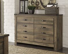 Trinell Brown Dresser - Ornate Home Brown Dresser, Dresser Bed, Bookcase Bed, Six Drawer Dresser, Kids Dressers, Queen Panel Beds, Home On The Range, Dresser Sets, Bedroom Furniture Dresser