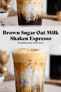 starbucks brown sugar oat milkshake espresso