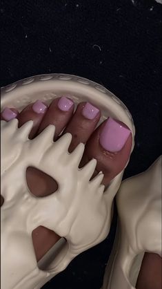 Light Pink Acrylic Toes, Matching Pedicure And Manicure, Pink Acrylic Toes, Toe Nails Colors, Cute Pedicure Ideas, Toes Nails Colors, Nail Leg, Toe Nail Ideas, Pink Toe Nails