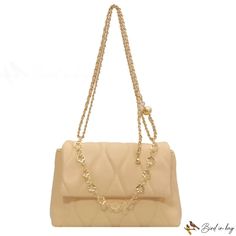 Bird in Bag - Bag female new popular chain crossbody bag fashion simple thanks shoulder small square bag Beige Square Shoulder Bag With Chain Strap, Trendy Beige Box Bag With Chain Strap, Trendy Beige Shoulder Bag With Chain Strap, Trendy Beige Clutch With Chain Strap, Trendy Beige Clutch Flap Bag, Trendy Beige Flap Bag For Evening, Trendy Beige Evening Bag For Gift, Trendy Beige Evening Bag As Gift, Trendy Gold Square Flap Bag