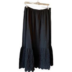 This is a super lightweight cotton voile petticoat in black with a schiffli embroidered hem that can be worn as a skirt by itself or as a petticoat to add layers and length Embroidered Hem, Harem Pant, Everyday Dress, Womens Skirts, Sherman Oaks, Little Red Riding Hood, Cotton Voile, Everyday Dresses, Red Riding Hood