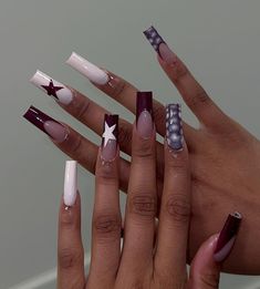 Light Nails, Girly Acrylic Nails, Unique Acrylic Nails, Bling Acrylic Nails, Glam Nails