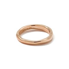 18K Rose Gold Classico Shiny Wide Squiggle Ring Ring Bear, Hinged Ring, Ring Stack, Teardrop Necklace, Wide Bands, Fine Jewellery, Chain Pendants, 18k Rose Gold, Rose Gold Ring