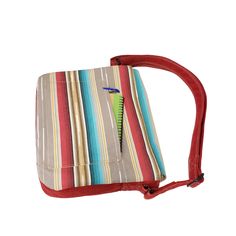 Casual, slightly slouchy messenger style bag from southwest inspired canvas fabric and red home decor fabric. Generous waterproof canvas interior with one zipper pocket. Slip pocket on back. Double magnetic snaps on front flap. Adjustable wide crossbody strap. Fits a 15" laptop or tablet (measured diagonally). Size: approx. 14" w x 12" tall x 3" deep Red Laptop Bag With Adjustable Strap, Red Laptop Bag With Adjustable Strap For Daily Use, Red Home Decor, Home Decor Fabric, Fabric Decor, Crossbody Strap, Zipper Pocket, Canvas Fabric, Messenger Bag