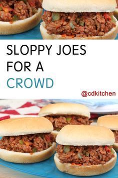 sloppy joes for a crowd