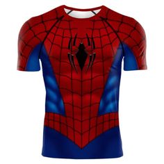 Find ideas๏ฟฝand inspiration for Amazing Spiderman Sharp Color 3D Print Compression Shirts Cosplay Superhero Tops, Mens Shirts Red Crew Neck Top For Cosplay, Fitted Red Tops With Character Print, Fitted Red Top With Character Print, Fitted Short Sleeve Tops For Cosplay, Fitted Short Sleeve Shirt With Character Print, Stretch Tops For Halloween Cosplay, Red Superhero Short Sleeve Top, Spiderman Shirt, Compression Shirts