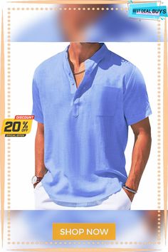 Men's Linen Shirt Summer Shirt Beach Shirt Collar Summer Short Sleeves Light Yellow White Light Green Plain Holiday Vacation Clothing Apparel Front Pocket Relaxed Fit Collared T-shirt For Beach, V-neck Tops With Pockets For Vacation, Casual Collar Summer Tops With Pockets, Casual Collar Tops With Pockets For Beach, Casual V-neck Shirt For Beach Season, Summer Tops With Pockets And Casual Collar, Beach Tops With Pockets And Casual Collar, Casual Solid T-shirt For The Beach, Collared T-shirt For Summer Vacation