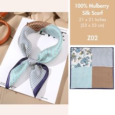 PRODUCT HIGHLIGHTS High-quality soft and lightweight mulberry silk scarf for women, square silk scarf for hair Theme: Oriental, nature Colors: Brown, yellow, orange, blue, pink, grey, red Material: 100% natural mulberry silk, or known as real silk Dimension: 21 x 21 inches (53 x 53 cm) FAQ (1) Why choose mulberry silk (authentic, or real silk) over other silk-like materials? Mulberry silk contributes to 90% of the world's real silk production, and hence the term is often interchangeable with rea Trendy Multicolor Square Silk Scarf, Trendy Rectangular Silk Scarf For Spring, Trendy Square Scarf As A Gift, Trendy Square Scarf As Gift, Trendy Square Scarves As Gifts, Trendy Square Scarves For Summer, Multicolor Rectangular Silk Scarf For Summer, Trendy Rectangular Silk Scarf For Summer, Trendy Blue Square Silk Scarf