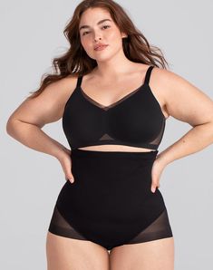 The SuperPower Brief's targeted compression works using panels of varying compression to shape where you want to shape and release everywhere else. Honeylove, SuperPower Brief Shapewear for Women in Vamp (Black), Size: 2X Tummy Toning, Shapewear For Women, Shapewear Tops, Skirt Belt, Women's Shapewear, Next Generation, Body Size, Super Powers, Mesh Fabric