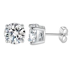 PRICES MAY VARY. White Gold Stud Earrings: Hand-crafted in Brass with 18K White Gold Plated Sparkling Cubic Zirconia Earrings: Size: 3mm. Materials: Brass +18K White Gold plated + 3A cubic Zirconia, high quality, lead and nickle free, hypoallergenic. Perfect Jewelry Gifts for Women Men - Great gifts for women, men and girls On Valentine's Day, Birthday, Mother's Day, Party, Engagement, Wedding, Anniversary, Christmas and New Year. Jewelry Gift Packing with a beautiful box.Perfect jewelry gift ea New Year Jewelry, White Gold Earrings Studs, Gift Packing, Great Gifts For Women, Nickel Free Earrings, Cubic Zirconia Earrings, Zirconia Earrings, Men Earrings, Hypoallergenic Earrings