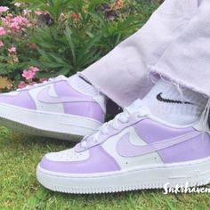 2-3 Weeks Processing No Cancellations, Please Do Not Order If You Cannot Wait The Processing Time Please Scratch Proof And Waterproof Please Choose Womens Size Hand Painted Air Force 1, Purple Nike Shoes, Girls Shoes Teenage, Painted Air Force 1, Casual White Sneakers, Rave Shoes, Nike Air Force 1 Custom, Black Slip On Sneakers