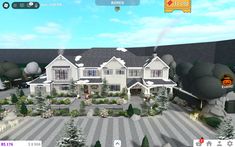 Big Bloxburg Houses, Bloxburg Suburban House, Bloxburg Mansion, Small Bloxburg House, Bloxburg City, Bloxburg Hacks, 80s Home