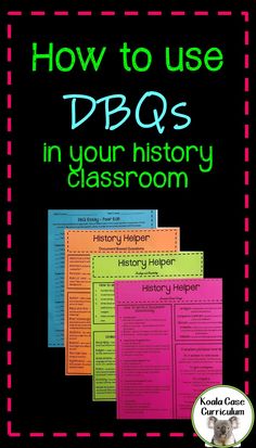 how to use dpos in your history classroom