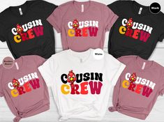 Cousin Crew Thanksgiving Shirt, Matching Thanksgiving Shirt, Family Cute Thanksgiving Shirt,Trendy Holiday Sweater,Thanksgiving Cousin Tees          Welcome to my Shop!  Explore my collection of stylish and comfortable tees designed to make you stand out. Enjoy shopping and don't hesitate to reach out if you have any questions. 🤍Happy shopping!🤍 -We have 3 different t-shirt brand that we use, if you only want one particular brand please ask the seller for availability, if you do not ask we will ship the available brand. Please make sure you check the size chart before ordering. Shirts are made with high-grade, commercial vinyl and pressed with a commercial grade heat press. Colors on chart may differ slightly in person depending on screen. The order-process: * Click add to cart. * Please Family Cute, Cousin Crew, Thanksgiving Shirt, Thanksgiving Shirts, Holiday Sweater, Shirt Brand, Tee Design, My Collection, Happy Shopping