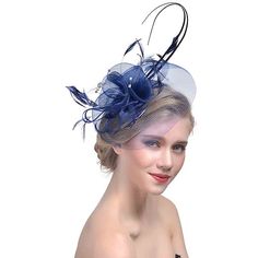 Category:Headpiece,Fascinators,Hats,Headwear; Embellishment:Feather,Bows,Pure Color,Splicing,Tulle; Gender:Women's; Quantity:1 PC; Theme:Fashion,Head,Vintage Theme,Birthday,Wedding,Holiday,Classic Theme; Style:Vintage,Elegant; Hats Category:Fedora Hat,Top Hat,Veil Hat; Occasion:Horse Race,Cocktail; Material:Organza; Front page:WE; Shipping Weight:0.13; Listing Date:03/15/2024; Head Circumference: Veiled Hats, Retro Hats, Headband Flower, Tea Party Hats, Fascinator Headband, Feather Headdress, Feather Fascinators, Kentucky Derby Hats, Kentucky Derby Hat