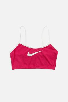 Rework Nike Bra Top - XS – Frankie Collective Sports Cami Crop Top With Built-in Bra, Sporty Cami Crop Top With Built-in Bra, Sporty Spaghetti Strap Crop Top For Workout, Sports Tops With Built-in Bra And Spaghetti Straps, Summer Cropped Tops For Gym, Cropped Tops For Gym In Summer, Cropped Tops For Summer Gym, Seamless Sports Top With Spaghetti Straps, Vintage Summer Top With Built-in Bra