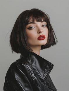 Explore Trendy Bob Haircuts with Fringe – Find Your Style Today Bob Haircut With Fringe, Bob Haircuts With Fringe, Haircuts With Fringe, Haircut With Fringe, Balayage Long Hair