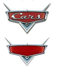 two cars emblems with the word cars on them