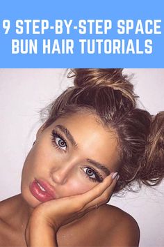 Space Bun Hairstyles, Space Buns Hair, Braided Space Buns, Space Bun, Hair Styles Ideas, Shaggy Bob Haircut, Bob Haircut Ideas, Thick Hair Styles Medium, Shaggy Bob